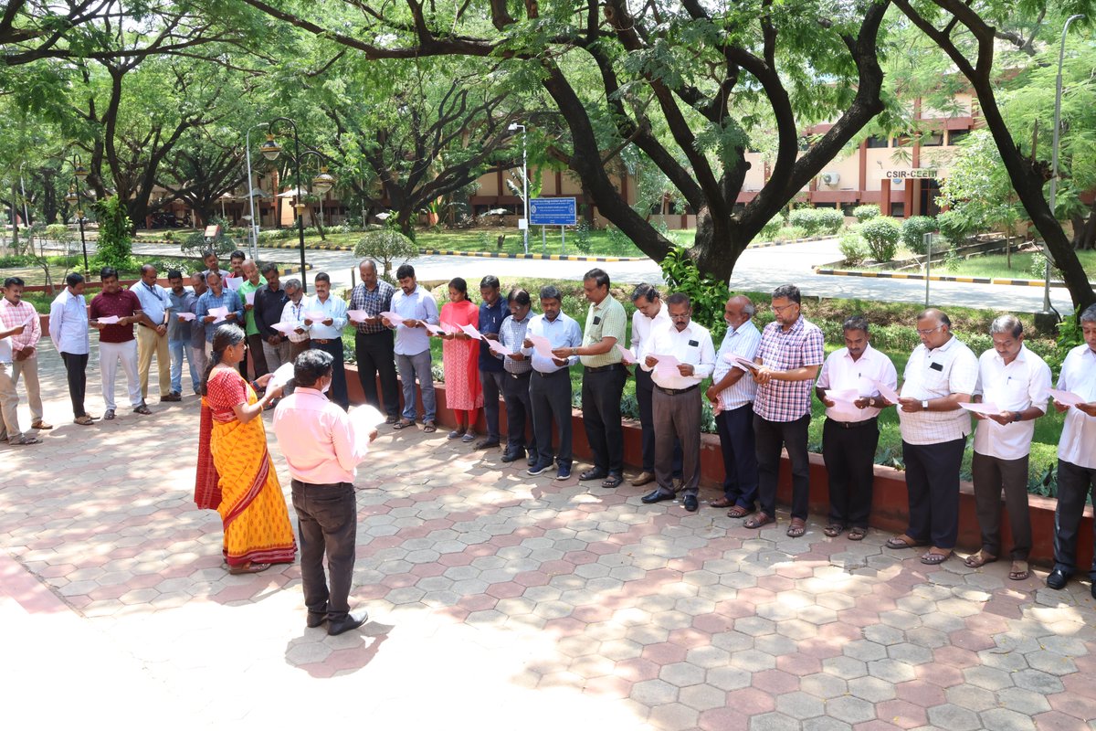 csircmc's tweet image. Swachhata Oath in connection with the Swachhata Hi Seva and Swachh Bharat Diwas 2024