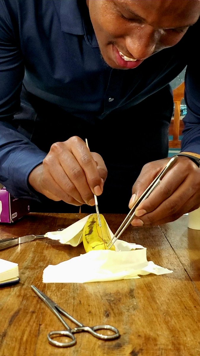 Daniel_saideya's tweet photo. Hands on training at the surgical workshop by @association_mat . Learning, unlearning and relearning basic surgical skills 🔥. https://t.co/SDhXSwSr8p