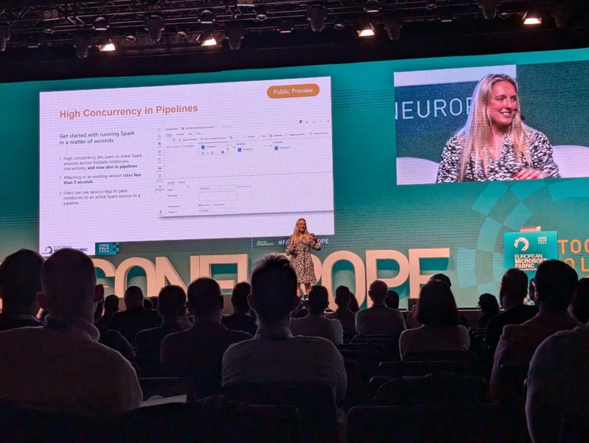 Ismaël Mejía (@iemejia) on Twitter photo Lots of nice features in the Microsoft Fabric Data Engineering Roadmap with <a href="/JustynaLucznik/">Justyna Lucznik</a> #FabConEurope Lots of nice features in the Microsoft Fabric Data Engineering Roadmap with <a href="/JustynaLucznik/">Justyna Lucznik</a> #FabConEurope