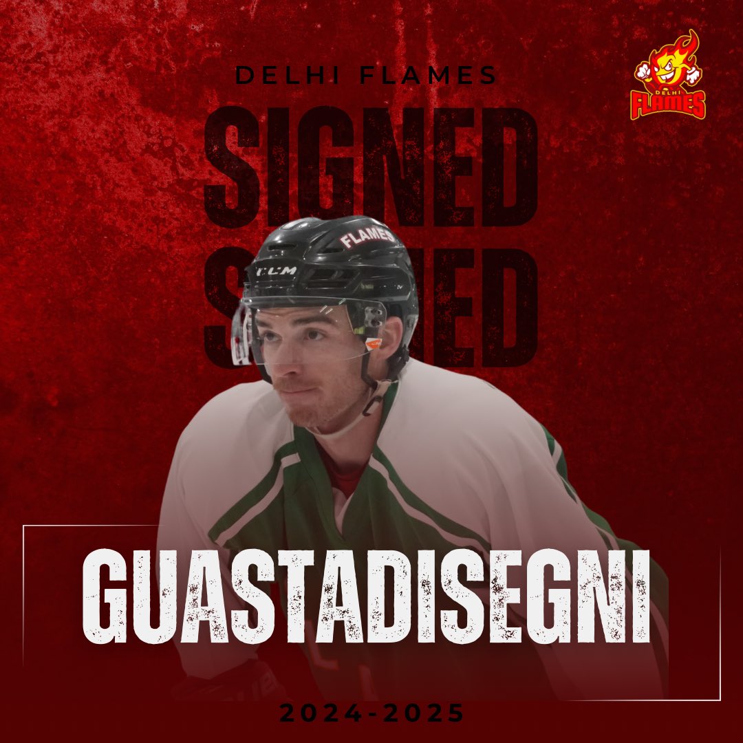 delhi_flames's tweet photo. Hitting the ice in Delhi for his 3rd season with us- we are excited to welcome back Sebastian for the 2024-2025 Season! 🔥 @OSHL_official https://t.co/Zeku8Uv8mB