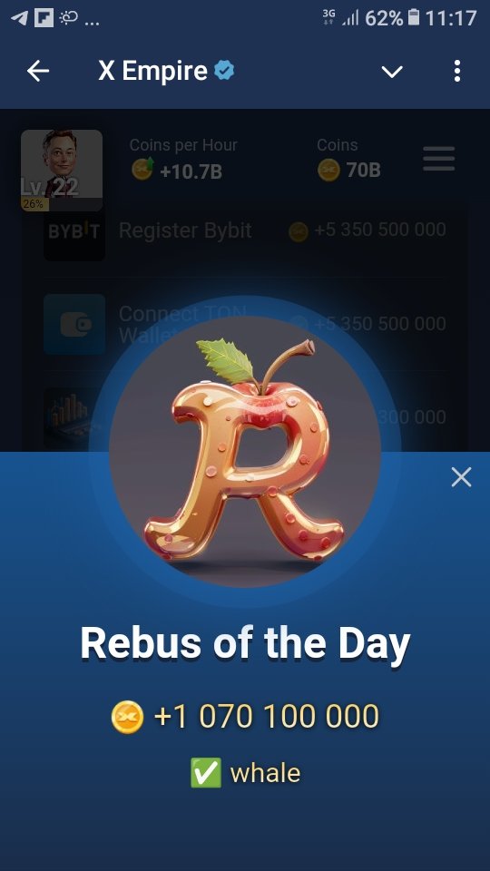 razieeel's tweet photo. #XEmpire #MuskEmpire
#HMSRT #dailycombo
๐ฌ Youtube N 51 ๐โก37251โก
โ Riddle ๐ Pool
โ Rebus ๐ Whale
And the 3 opportunities of the Day
๐ฅ25 sep24๐ฅ
Like ๐, share ๐, and follow me๐
so you donโt miss anything amd for authentique updates. โ๐
Join : https://t.co/N2TujYLcpo https://t.co/Rzx55KA4mb