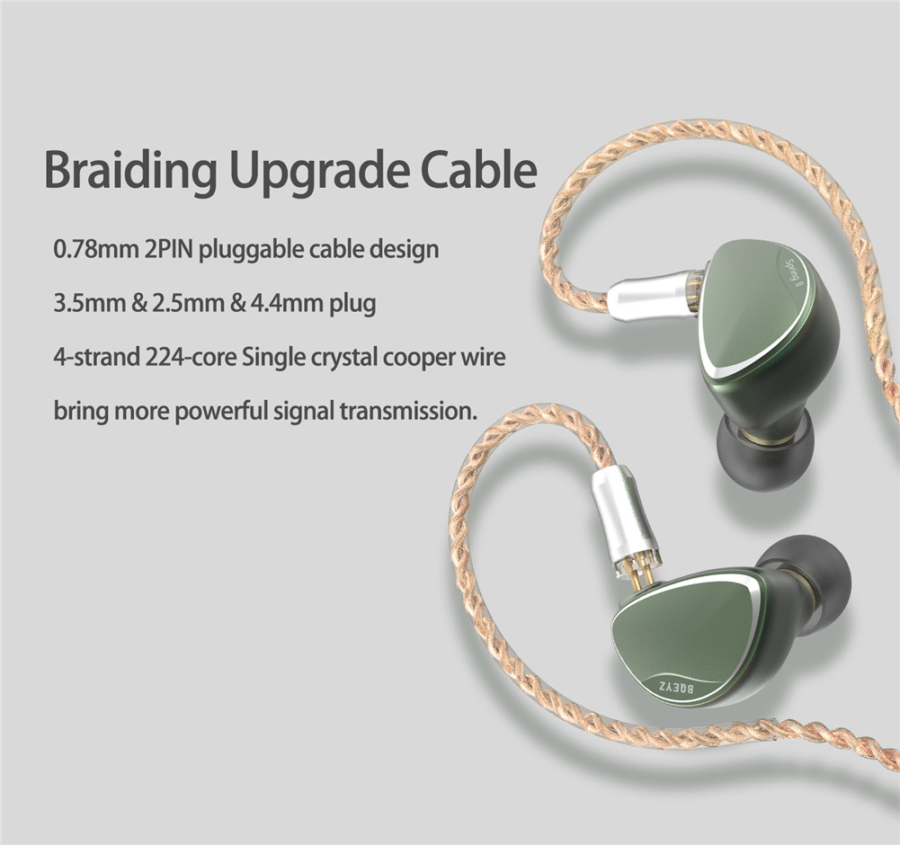 electronicsest's tweet image. BQEYZ Spring 2 IEM earphones can truly reproduce the original sound texture and details, deeper insertion, bigger soundstage, vocals are more transparent, high frequency without harshness, farther extension, and tad brighter than the Spring 1.

Aliexpress: s.click.aliexpress.com/e/_oCczsc7