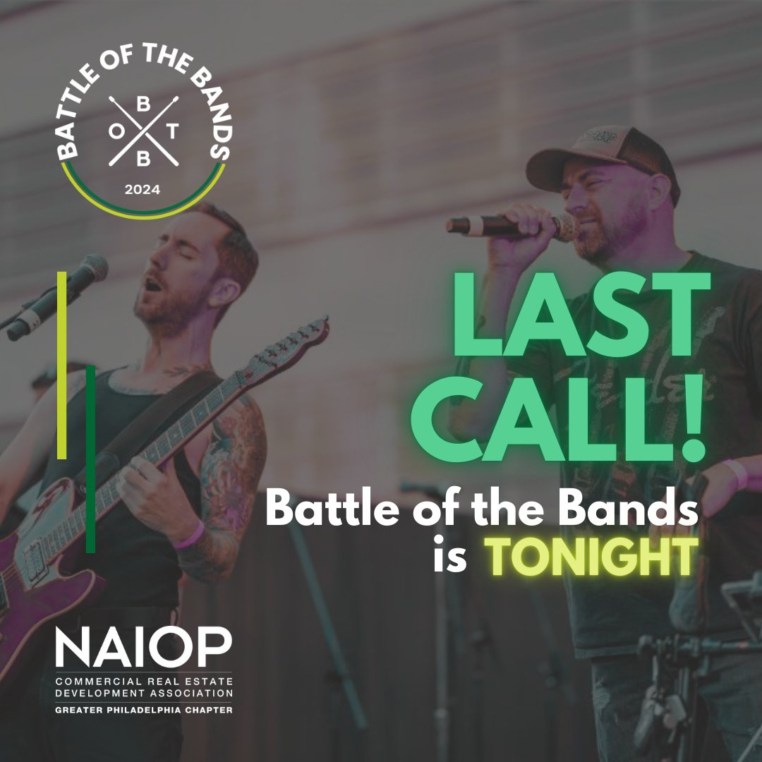 Don't miss the fun tonight at our 10th annual Battle of the Bands! We have a great night planned for you, and the bands are as talented as ever.   If you forgot to register earlier, no problem! Tickets are available at the door, and we'd love to see you there 🤘  #NAIOPPHL