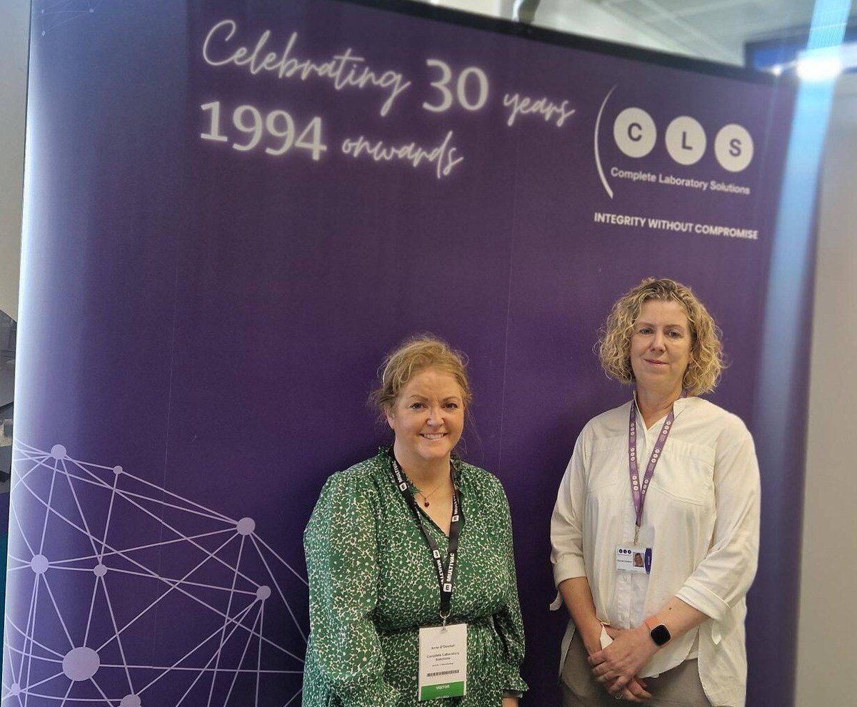We are having a great time at #MedicaltechIre! There's still time for free registration. Visit us at Stand 113 today or tomorrow and chat to our #CLS colleagues about your needs in laboratory testing and trained laboratory professionals in QC and QA. #Medtech #laboratoryservices