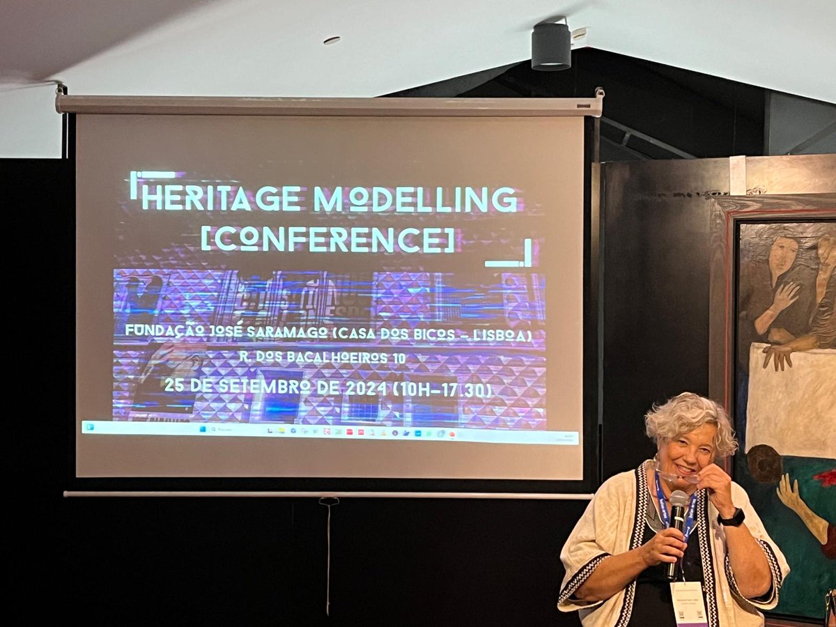 La coordinadora de UNED Lisboa, Victoria Soto, participa hoy en la "Heritage Modeling Conference" organizada por la Fundación José Saramago