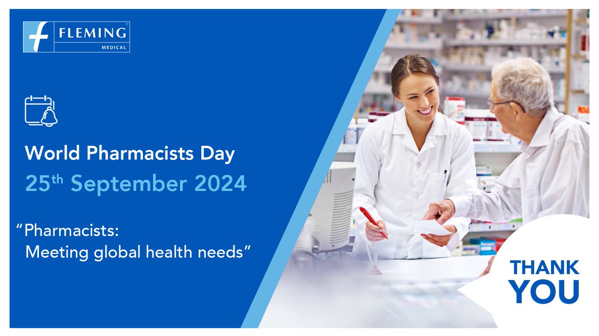 Today is World Pharmacist's Day!

Let's celebrate the important role pharmacists play in communities across the world. 

#flemingmedical #worldpharmacistsday