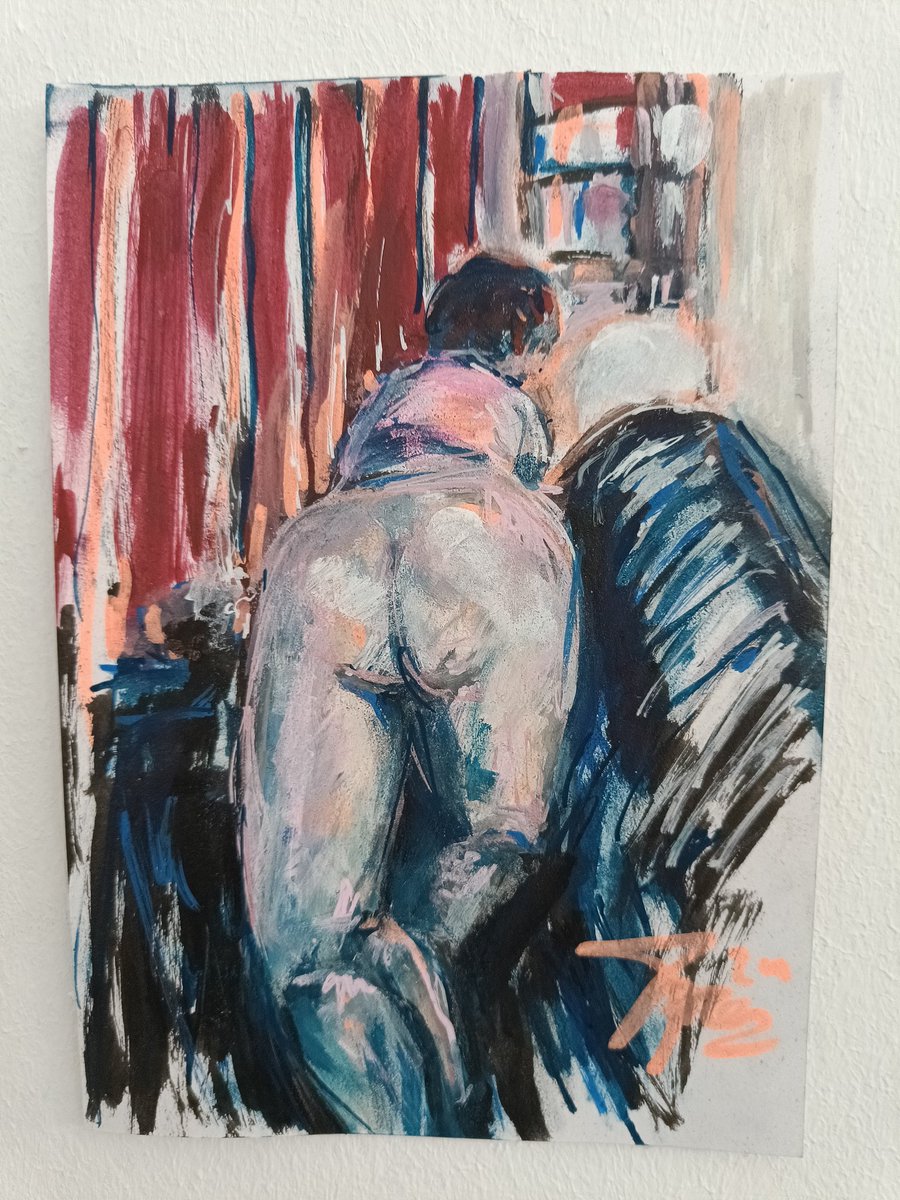 After Midnight - ink &amp; paintmarker
A2
Sold!