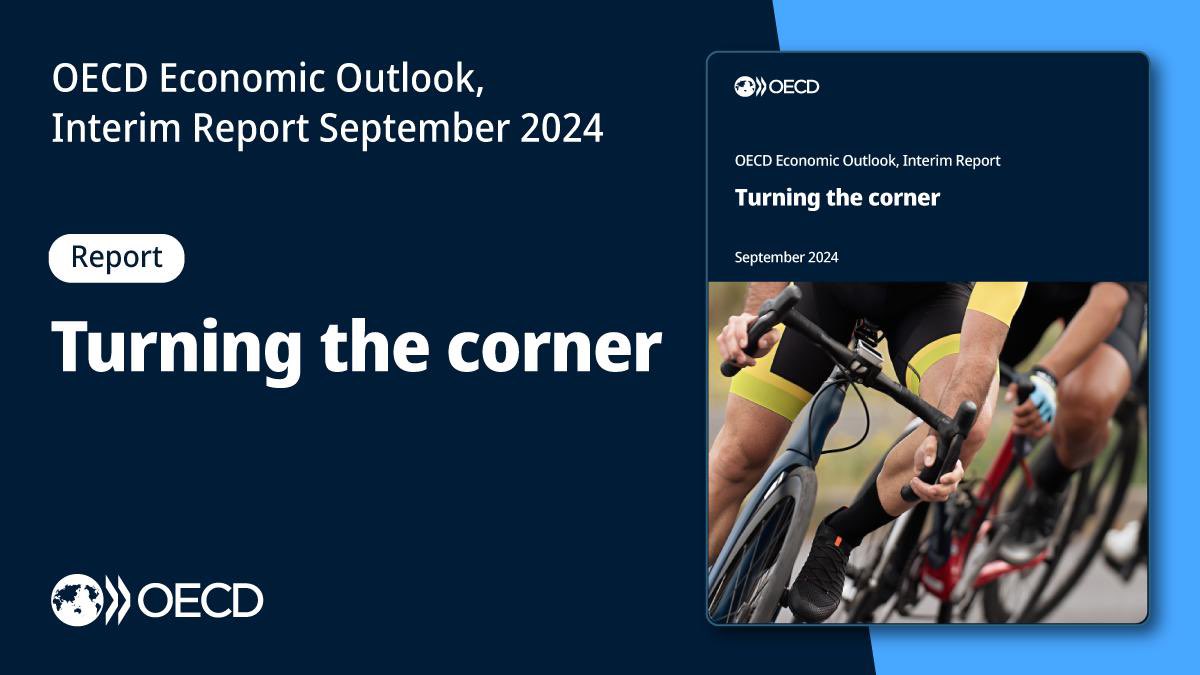 MathiasCormann's tweet photo. Today’s Interim #EconomicOutlook with OECD Chief Economist @santospereira_a shows the global economy is turning the corner as inflation declines and trade growth strengthens. At 3.2%, we expect global growth to remain resilient both in 2024 and 2025.

➡️ https://t.co/tuz0pDlhIS https://t.co/tCdviU8Wxo