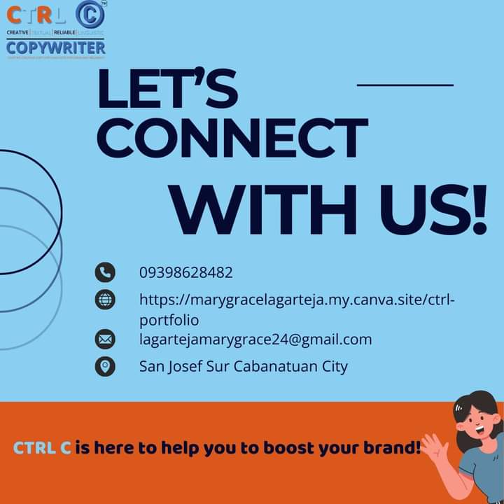LagartejaM86703's tweet image. 🌟 CTRL C for your brand! 🌟

CTRL C — Where we persuade your readers and boost your brand work. 💡
 #CTRLCCCopywriting  #CreativeCopywriting