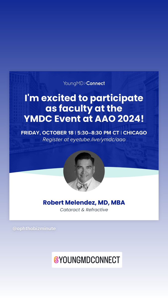 I hope to meet you at the AAO event! <a href="/YoungMDConnect/">YoungMD Connect</a>  <a href="/AAOjournal/">Ophthalmology</a> #aaoyo2024 #Ophthalmology #ophthalmologyresident
