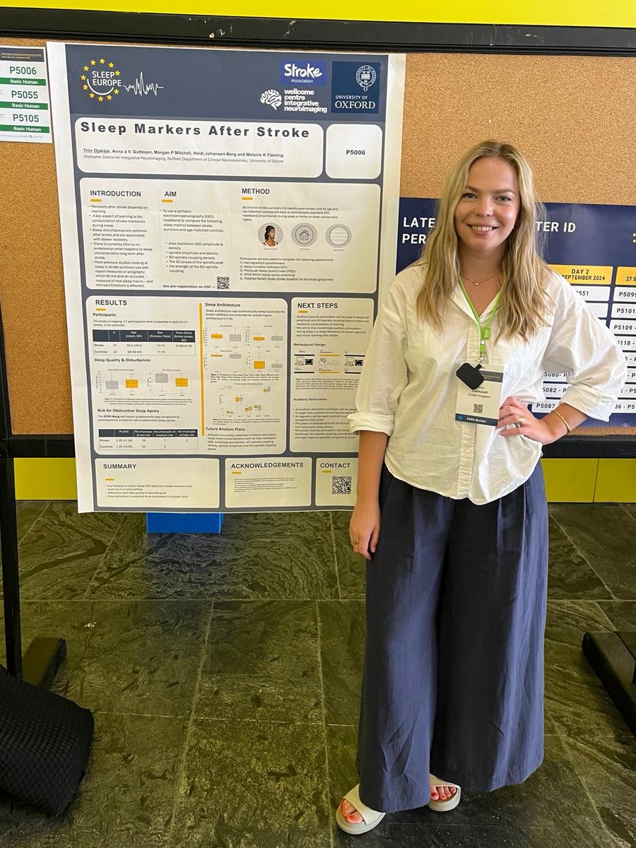 😴 Sleep Markers After Stoke, come find Triin's poster at #SleepEurope2024 

#️⃣ P5006

#ESRS
