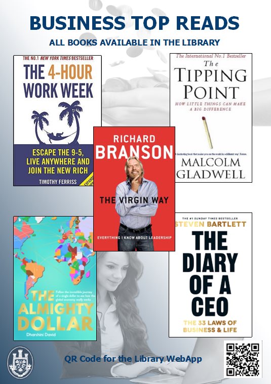 THSbookworm's tweet image. More #topreads @thomashardye 
For business and economics students at @THSsixthform 
Check them out from the Library today.
#widerreading