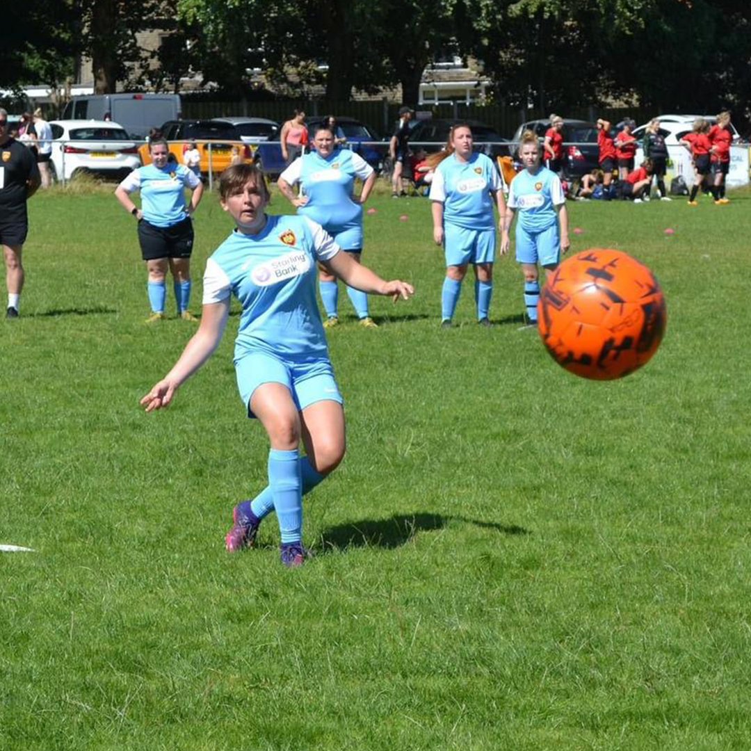 EnglandFootball's tweet photo. Kicking off their journey in 2023 with the mission of creating big impact within the community 🤝​

​@DewsburyMoorFC have a clear vision: to create a dynamic pathway for juniors while encouraging everyone in our community to embrace the beautiful game ❤️