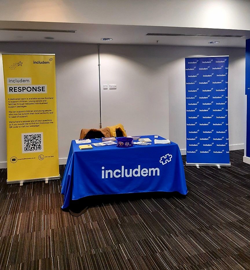 Includem2000's tweet photo. Delighted to be attending the Social Work Scotland Annual Conference ✨️

If you're attending be sure to come and say hello over at our space that's been set up!
 @socworkscot #SWSConf2024 https://t.co/SR9kwkkwgx
