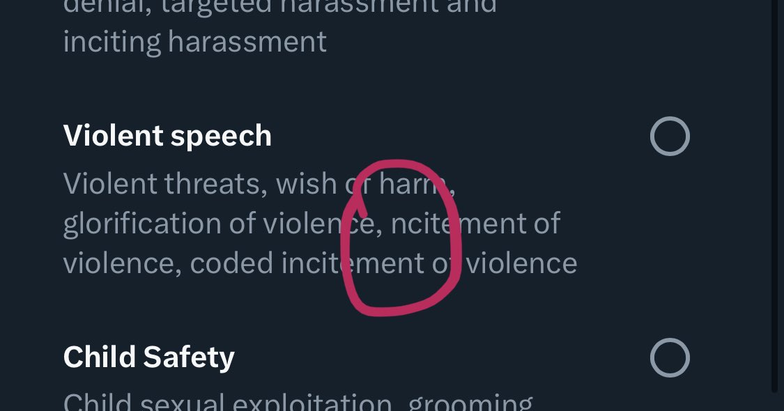 (just a by-product of little twitter cares about its report function)