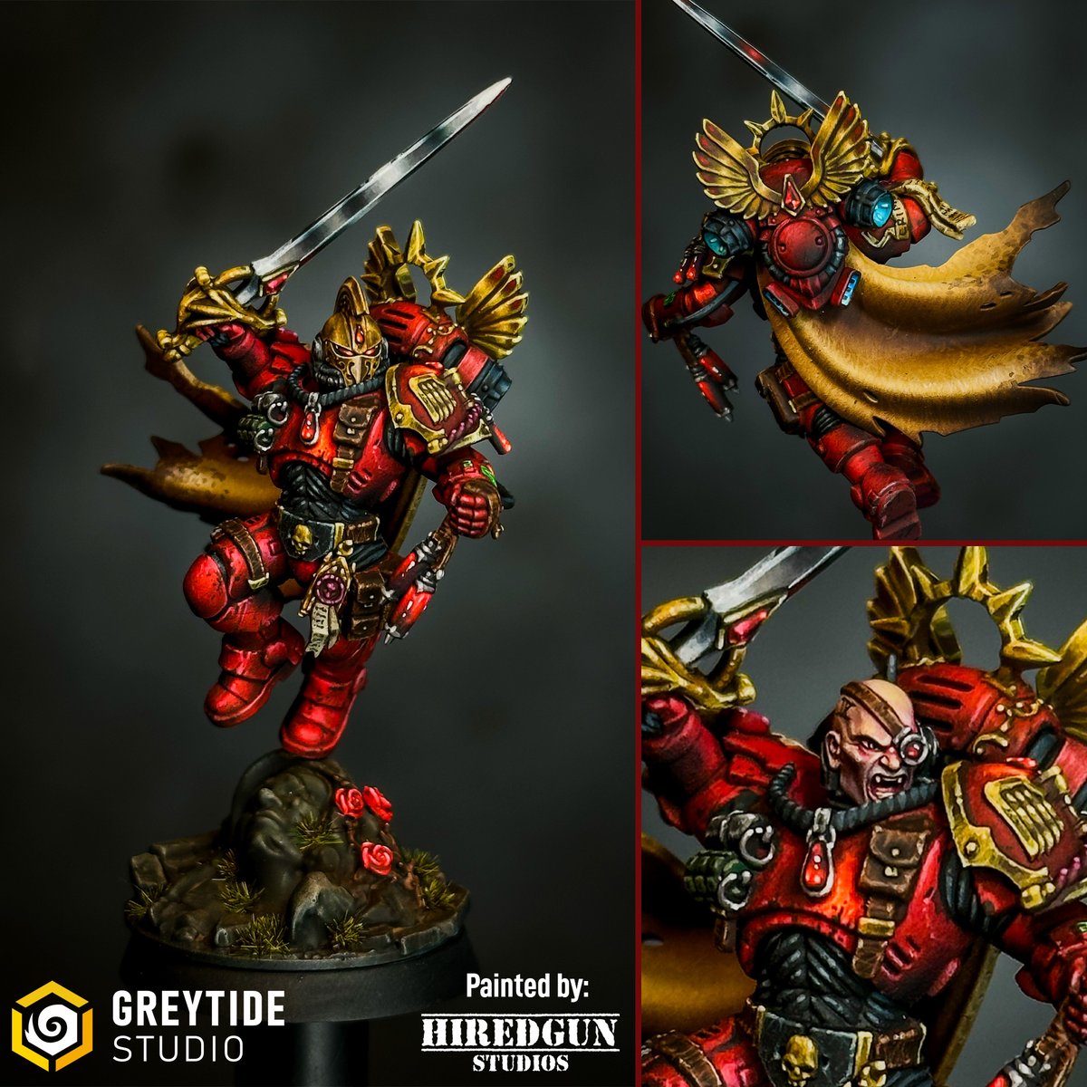 greytidestudio's tweet photo. 🔥 @Hiredgunstudios 🔥 Surprises us with this amazing miniature!

Don't miss the chance to take your projects to the next level! Starting tomorrow, the Crimson Lords campaign will be available. We look forward to seeing you there!

https://t.co/6Ql0zB2FBI

#40k #warhammer40k https://t.co/6Wa1N9RnyB