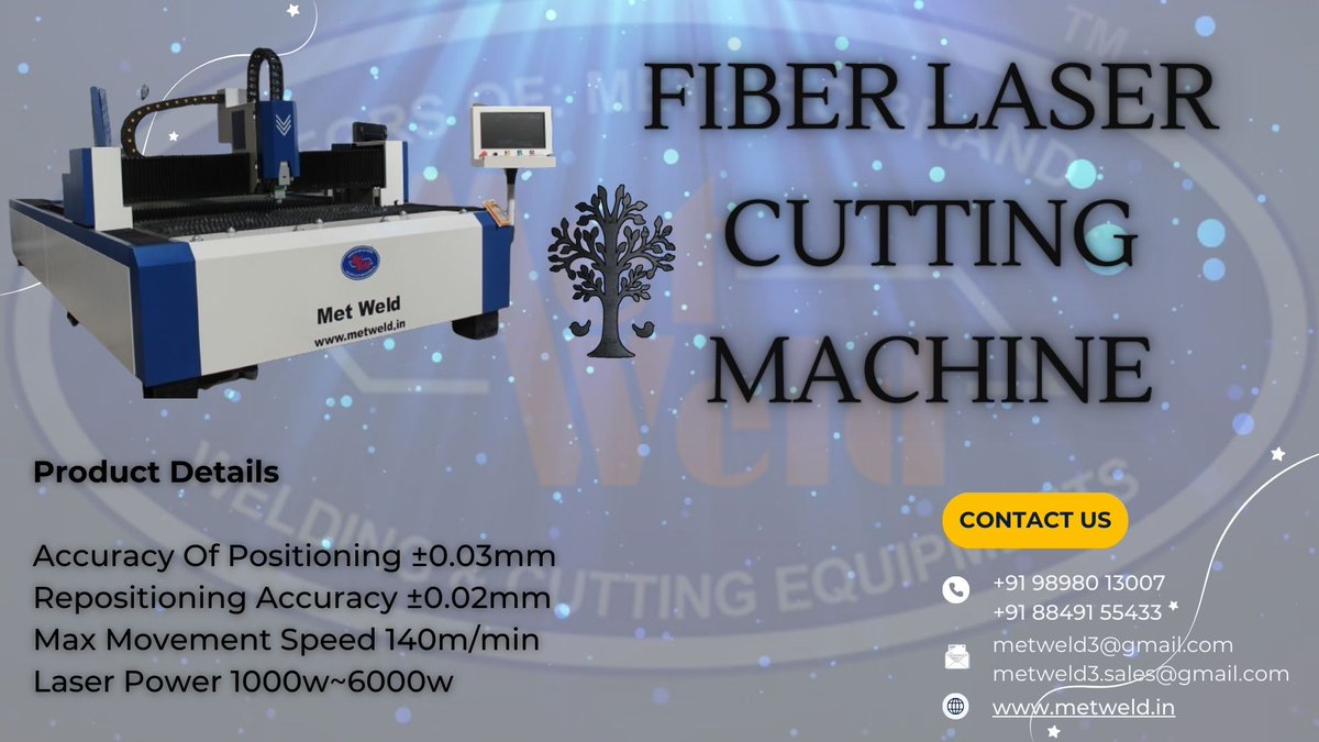 metweldcnc's tweet photo. METARC FIBER LASER CUTTING MACHINE MAKING A TREE DESIGN

Must watch Released on YouTube on 25, Sep 2024, 05:45 PM.

#lasercutting #lasercut #laser #laserengraving #cnc #lasercutter #engraving #fabrication #design #fiberlaser #cncrouter #interiordesign #manufacturing #sheetmetal https://t.co/APqWwsBXTG