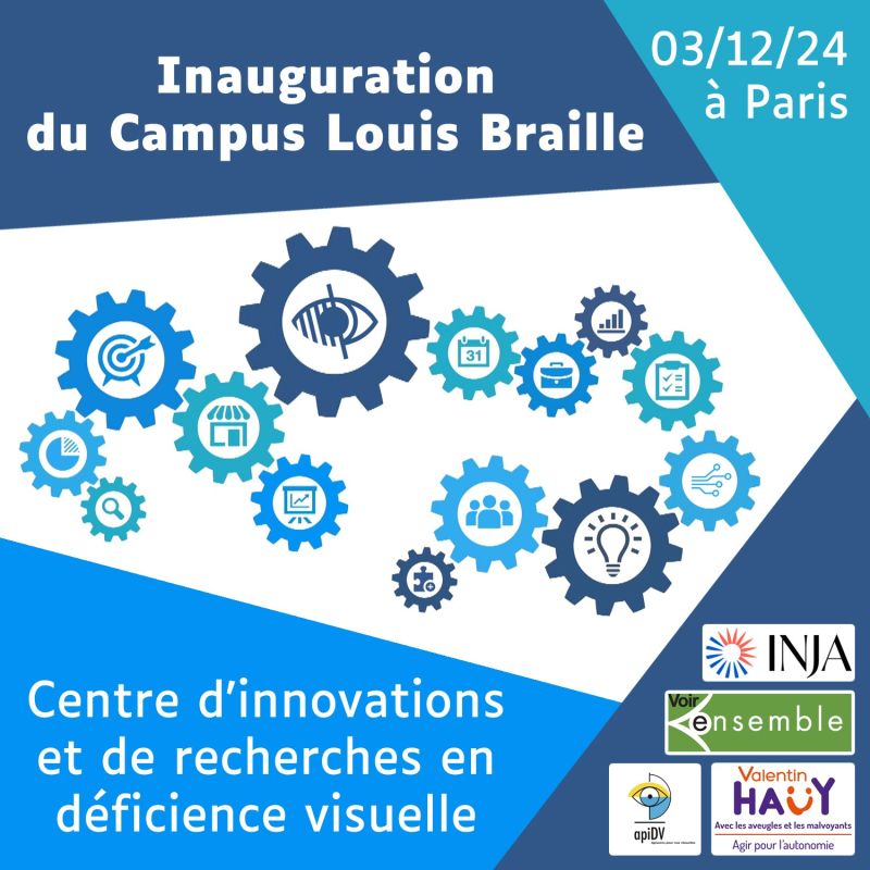 🚀 Le 3 décembre, participez au lancement du Campus Louis Braille à Paris ! Un événement dédié à l'inclusion des personnes déficientes visuelles via les nouvelles technologies et l'IA. 🎉

📅 RDV à 10h00 au 56 bd des Invalides. Entrée libre, inscription obligatoire ! #Inclusion
