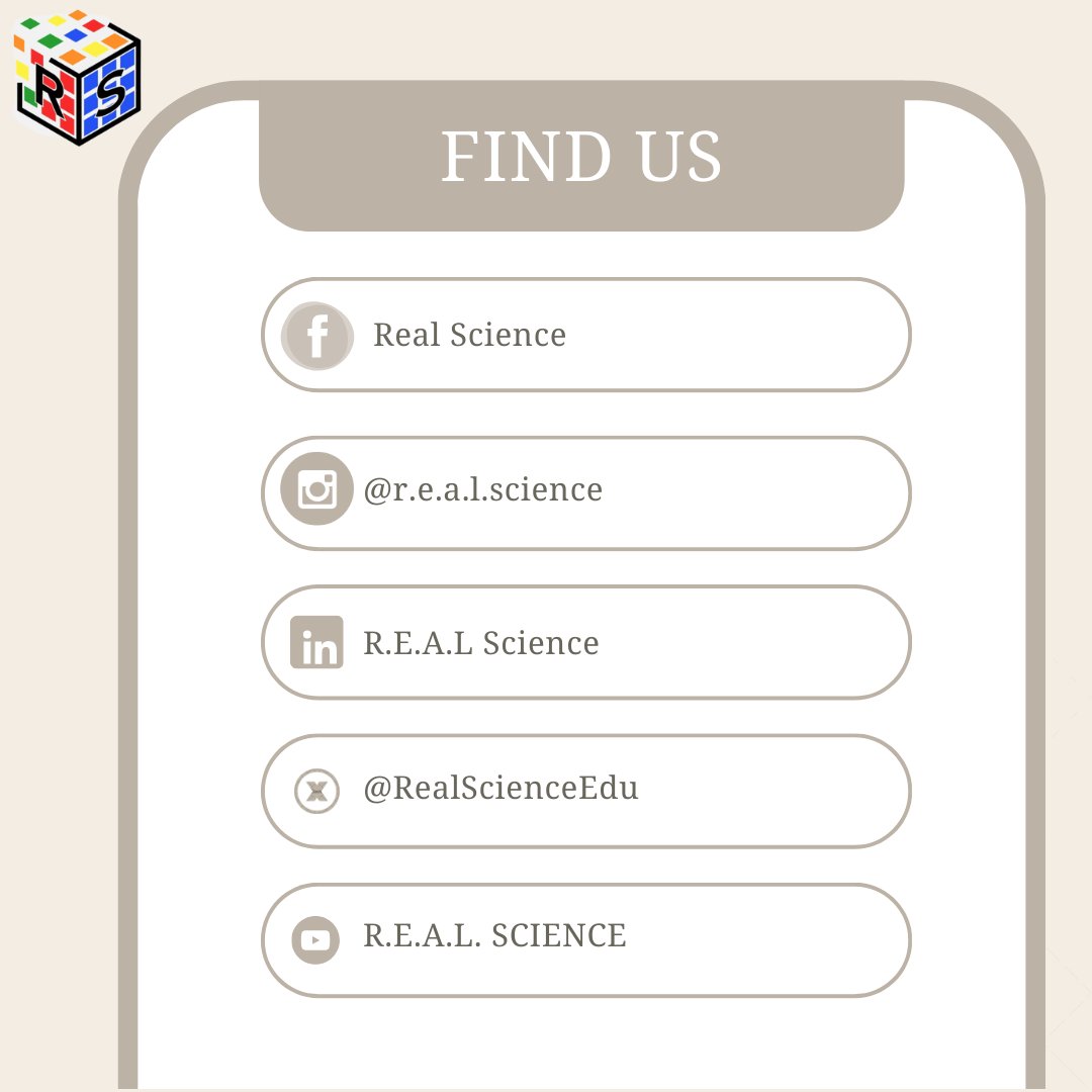 RealScienceEdu's tweet image. Το Real Science βρίσκεται πλέον σε όλα τα αγαπημένα σας social media! 🥳 Ακολουθήστε μας στο [Instagram/Facebook/Twitter κ.λπ.] για να ενημερώνεστε πρώτοι για όλα τα νέα μας και να βλέπετε τις δράσεις μας! ☺️ 
#RealScience #StayConnected