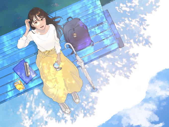 #とびきりのブルーを魅せて下さいお仕事絵から池田泉州銀行さまの大学生向けLP用イラスト銀行のロゴに合わせてブルーをメインとし、2〜4枚目の各曜日カットイラストは週末に向けて濃いブルーになっていくようにしましたサイトのデザインも合わせて可愛く仕上げていただきました! 