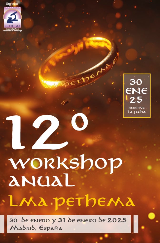 _pethema's tweet photo. #SavetheDate 
📆30 y 31 enero 2025 
🔬12 Workshop Anual LMA- PETHEMA 
Coordinan los doctores Pau Montesinos y David Martínez Cuadrón de @HematoLaFe 
Más info ➡️ https://t.co/MofIwotgQm https://t.co/1BSqDug4co