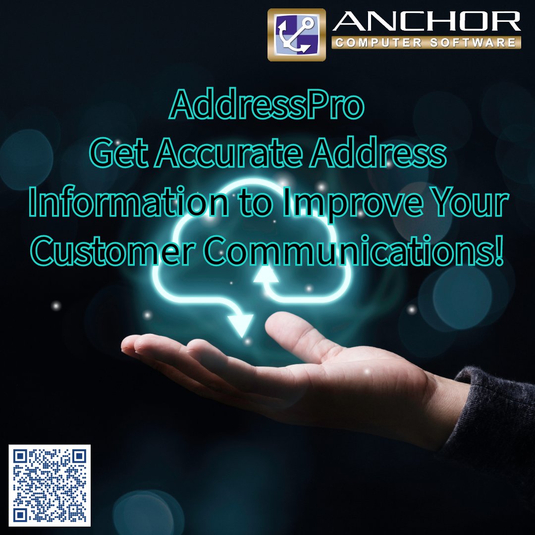 AnchorSoftware's tweet image. Get accurate address information to improve your customer communications with @Anchor Software, LLC AddressPro. anchorcomputersoftware.com/products/addre… 
#anchorsoftware #addresspro #customercommunications #addressquality #dataquality #addressverify