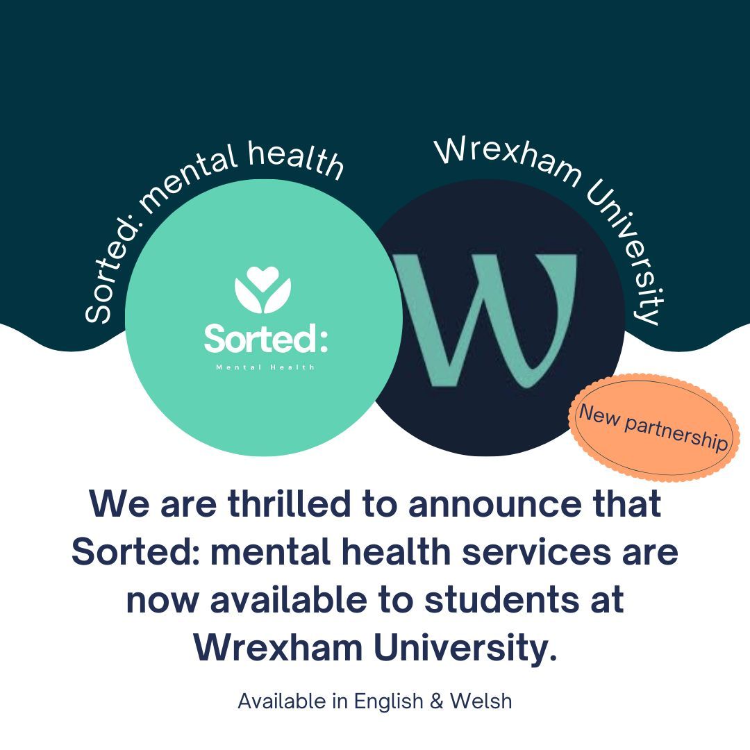 We are delighted to announce our new collaboration with <a href="/WrexhamUni/">Wrexham University</a>. Students will have full access to the Sorted: mental health app at no cost throughout the year, aiding them in managing the various challenges that come with university life and enhancing their mental well-being