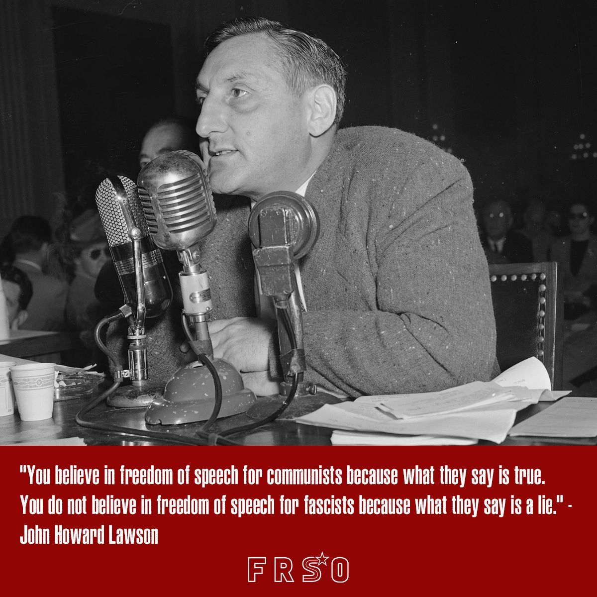 #OnThisDay September 25, 1894: John Howard Lawson was born. Lawson was a prominent playwright, filmmaker, and writer. As a communist, he was a major target of McCarthyist repression. He was known as the "Dean of the Hollywood Ten"—the ten that refused to testify before HUAC.