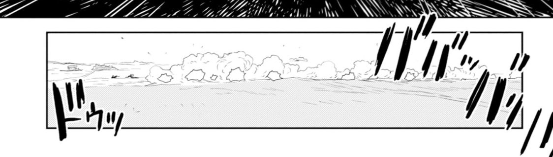 コミック2巻読み返してて、改めて原作者も見惚れたところ。

散兵線を形成して伏射しても、発砲炎のあとにまだこの時代の火薬では盛大な白煙が立ち込める光景、ちゃんと再現して頂いてる。

とくに集団による統制射撃で弾幕張る撃ち方してるからね…
「咫尺を弁ぜず」だわ。
#オルクセン王国史 