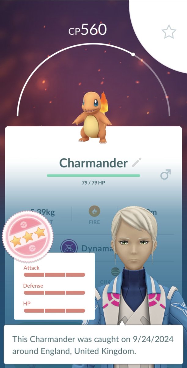 Gurnaldinho's tweet image. I got a hundo Dynamax Charmander!!!! #PokemonGo #HundoPokemon #DynamaxHundo #Dynamax