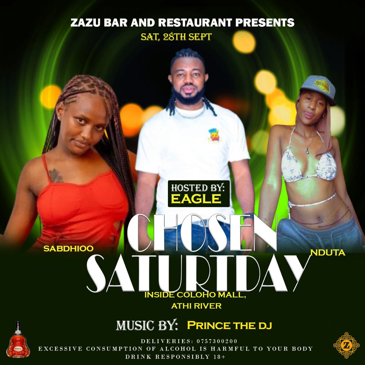 ZazuBar_Kenya's tweet image. SATURDAY PLAN!!!
It's gonna be mad fun 🤪 with @Eagle@Sabdhioo@Nduta. On the the decks is @⁨Prince The Dj Zazu⁩ 💥💥We are going to party till dawn💯 You have no reason to miss this!!
#Zazukwamabazuu 
#zazubar_kenya 
#parteafterparte
#zazubarandrestaurant