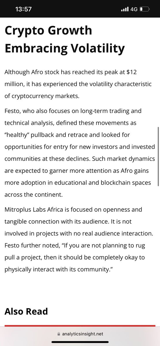 IvaibiFesto's tweet photo. Thank you analytic insights https://t.co/GTiC5sRgEh 
@AfroTokenSUN https://t.co/RHrGhRihTO