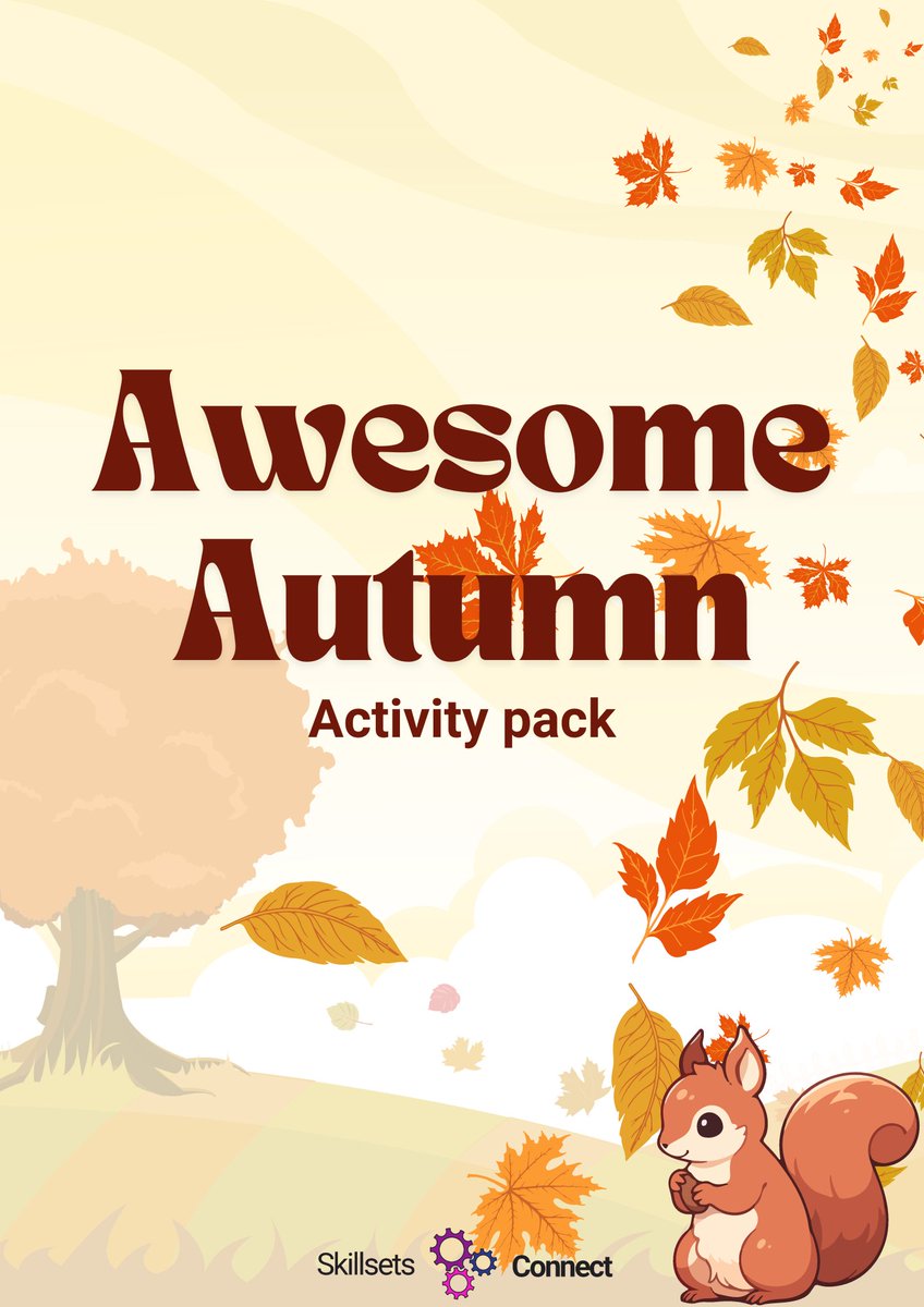 SkillsetConnect's tweet image. 📣Our FREE Awesome Autumn Activity Pack is now live!

🍁Fill your autumn days with fun the whole family can join in on!

🎨Create some admirable art, make some beautiful bird feeders and so much more…

👉Download now at bit.ly/autumn-activit… 

#homeed #activitypack #homeschool