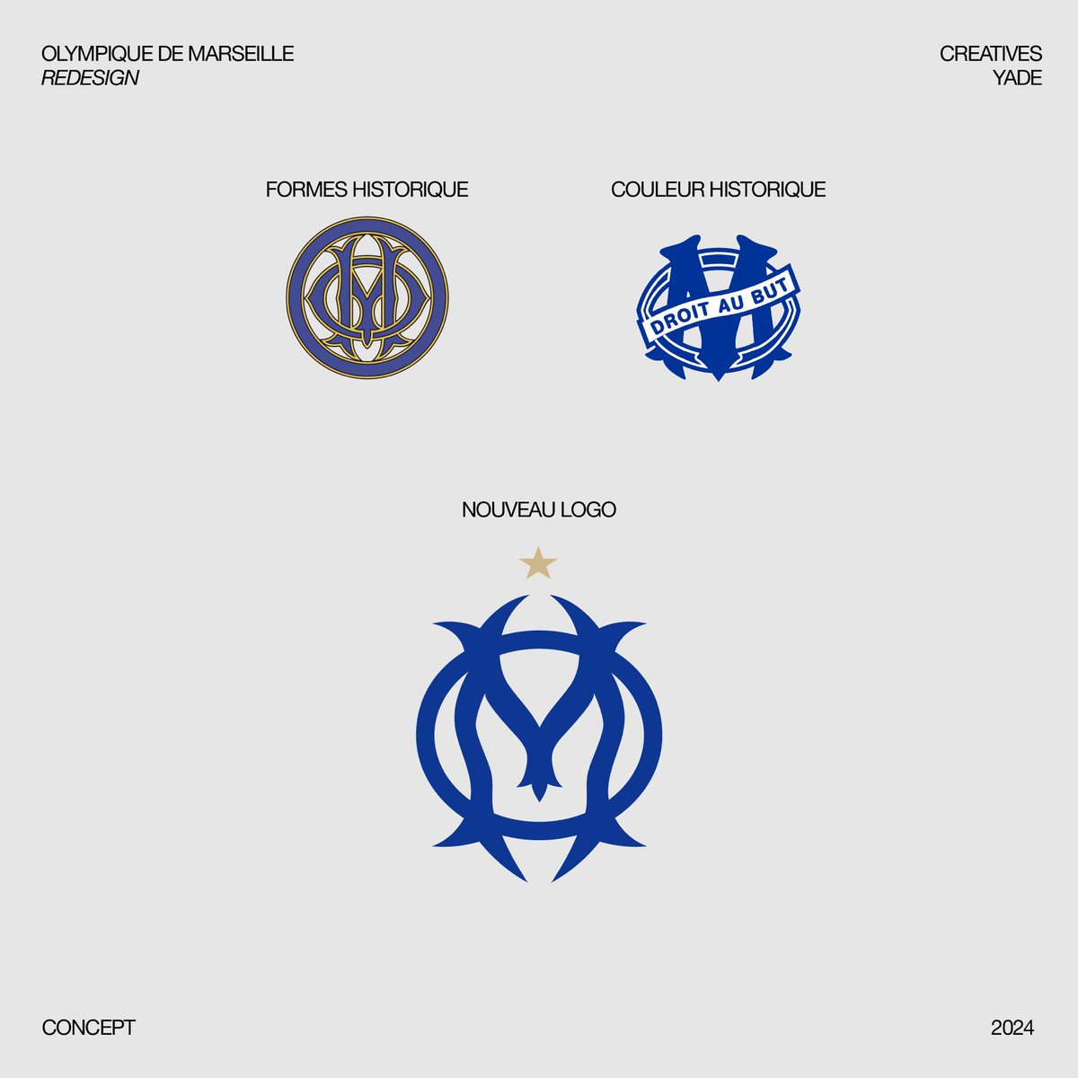 vbsignx's tweet photo. 🔥 Nouveau logo OM pour ses 125 ans ? 🔵⚪

J'ai réinventé l'identité de l'@OM_Officiel !
• Héritage respecté
• Design audacieux
• Prêt pour le futur

Votre avis ? 👀
 #OM #football #OM125 #olympiquedemarseille #TeamOM #Design #Logo #concept #branding https://t.co/MzTfXW2vkv