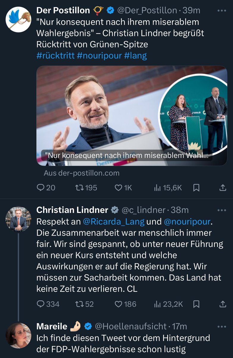 Realsatire.

#Rücktritt