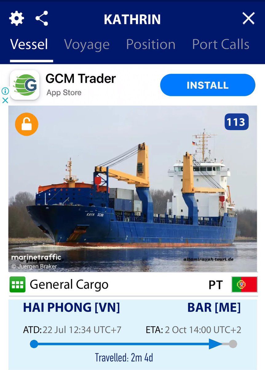 ÖNEMLİ ⚠️

💢 Karadağ Limanından yola çıkan
isimli gemi İşgalci israile füze ve
patlayıcı taşıyor.

Avrupalı aktivistlerin çağrısıyla özellikle birçok limanlara yanaşmaması için liman ve tersane sendikalarına çağrıda bulunuldu. Bizlerde bu geminin
Türkiye limanlarına yanaşmaması