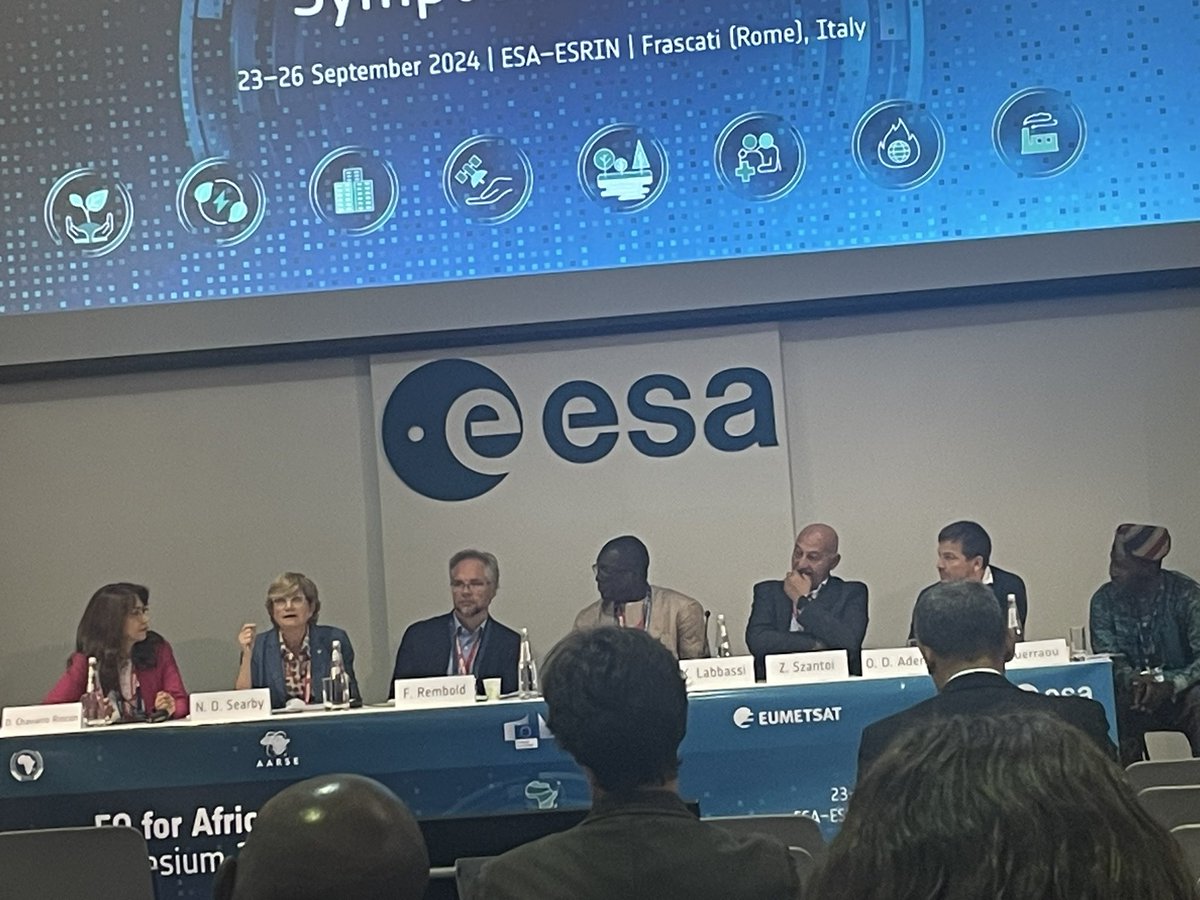 - Diversity brings innovation
- Local knowledge-strengthen these engagements
- Coordination - power of the human network, fit for purpose Dr. Nancy Searby’s contribution: Panel on Research and Development on EO in Africa.
#EO4Africa Symposium
<a href="/NASAEarth/">NASA Earth</a> <a href="/NASA/">NASA</a> <a href="/SERVIRGlobal/">SERVIR Global Collaborative</a> <a href="/esa/">European Space Agency</a>