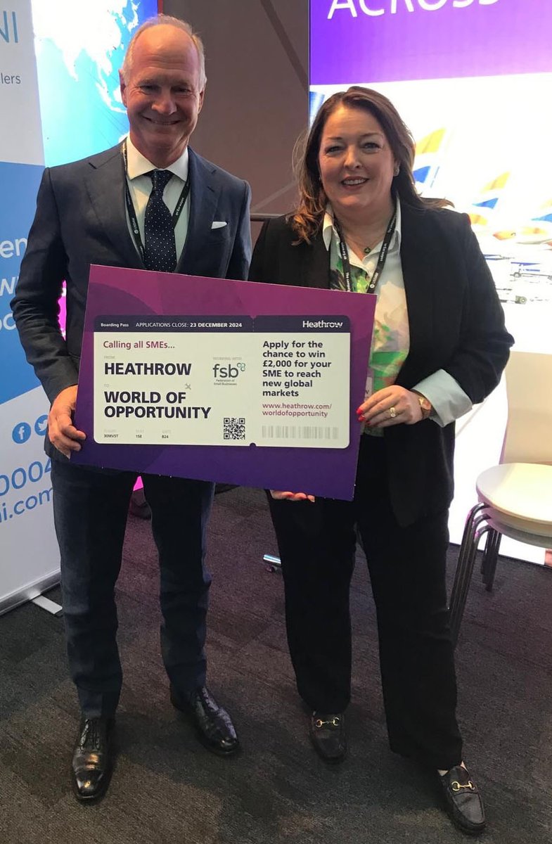 HeathrowNews (@heathrownews) on Twitter photo We’re proud to be partnering with <a href="/fsb_policy/">Federation of Small Businesses (FSB)</a> on our #worldofopportunity grant programme which offers 12 £2,000 grants to SME exporters. It was great to meet with <a href="/tinamckenz/">Tina McKenzie MBE</a> at <a href="/UKLabour/">The Labour Party</a> conference and we look forward to working together to help boost exports. Apply here: We’re proud to be partnering with <a href="/fsb_policy/">Federation of Small Businesses (FSB)</a> on our #worldofopportunity grant programme which offers 12 £2,000 grants to SME exporters. It was great to meet with <a href="/tinamckenz/">Tina McKenzie MBE</a> at <a href="/UKLabour/">The Labour Party</a> conference and we look forward to working together to help boost exports. Apply here: