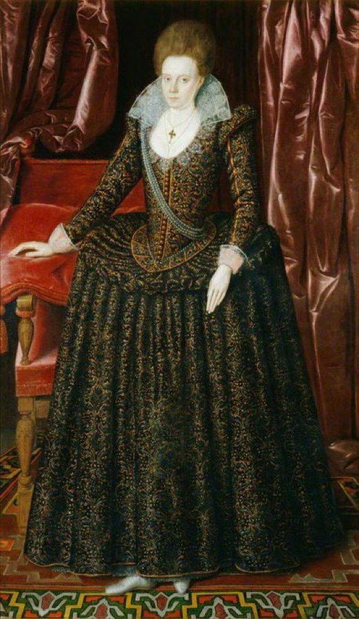 jdmccafferty's tweet photo. Lady Arbella Stuart d. in the Tower of London #otd, 25 Sept 1615, her death accelerated by refusal to eat. She was in prison for having married against the king’s wishes.  Emilia Lanier's poem 'Salve Deus Rex Judaeorum', 1611, is dedicated to her (GovernmentArtColl) https://t.co/omMcKve04K