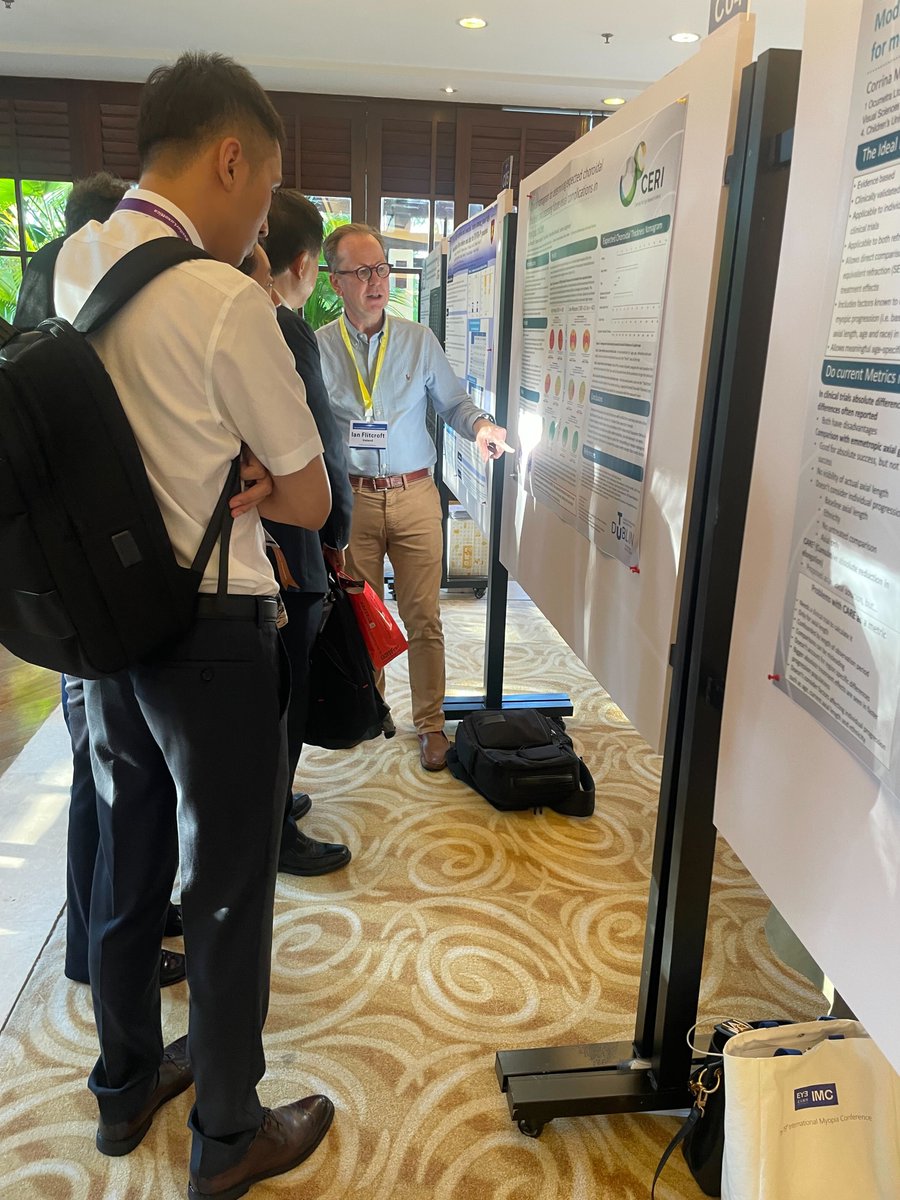 📢 Exciting News! 🎉

Kicking off IMC with one of our first poster presentations of the conference!🌍✨
 
📍 Location: Poster Hall, IMC Conference
Come by and chat with us about CURB CALM and TEI, 3 new metrics for monitoring myopia progression and treatment. 

<a href="/CERI_TUDublin/">CERI</a>