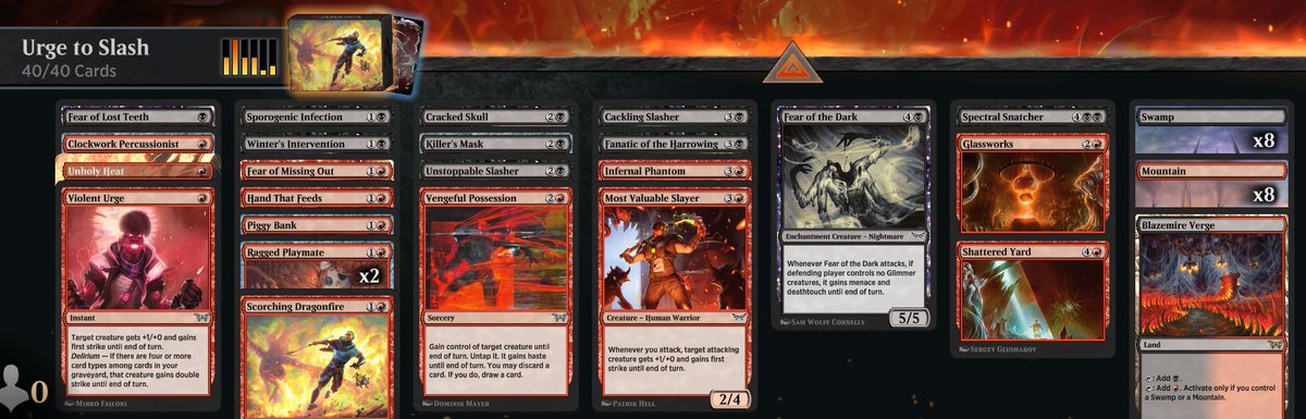 I'm batting 50% for a successfully won draft so far.

It turns out that Unstoppable Slasher is a fair and balanced card in limited.