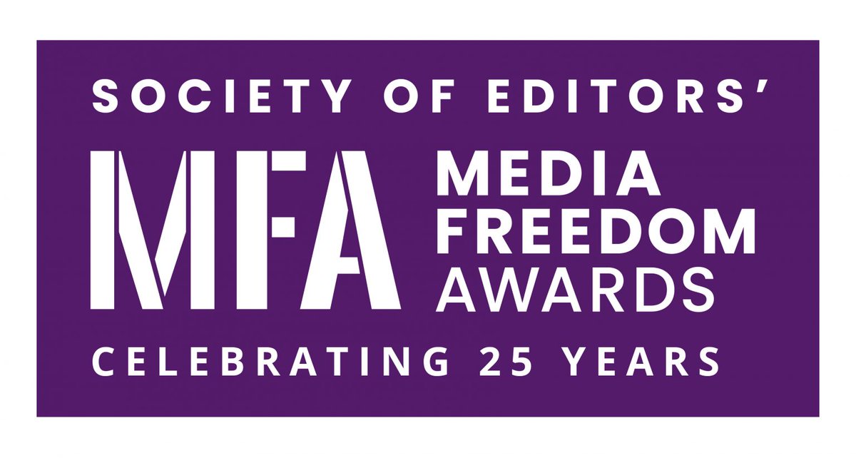 EditorsUK's tweet image. A shortlist has today been announced for the @EditorsUK Media Freedom Awards 2024. Congratulations to all and we look forward to celebrating your achievements on Tuesday 12 November 2024 

societyofeditors.org/events/media-f…