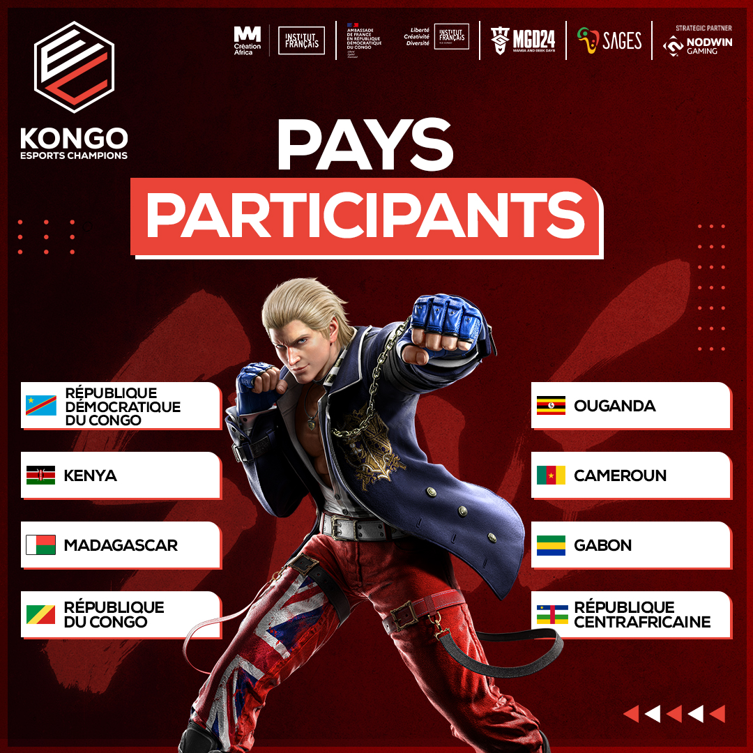 EsportsChampsAF's tweet photo. ⭐National Pride on the Line⭐8 nations, 1 champion, endless #TEKKEN8 action🔥
Stay tuned!
#KongoEsportsChampions #CreationAfrica #ifk #Halledelagombe #MGD24 #onlyfortherealones #Mangaandgeekdays #SagesAfrica #Kinshasa https://t.co/My4RfF39Xv