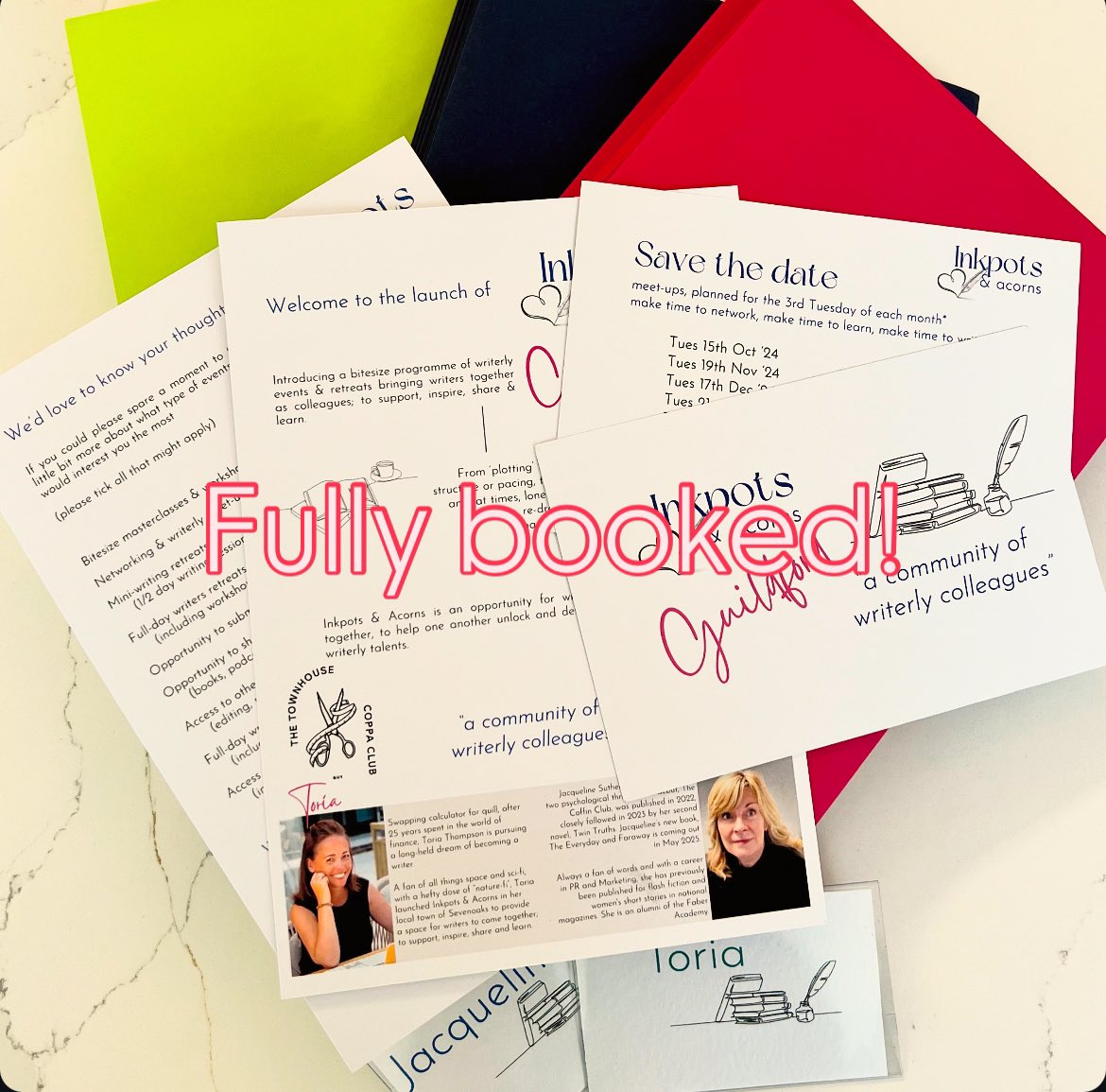 ToriaT_Writes's tweet photo. Celebrating Writerly Wednesday with a fully booked launch of Inkpots Guildford with @writerjac
Excited to meet a room full of writers, all at different stages of their writing career ✍️☺️
#WritingCommmunity | #WritingEvents | #WriterlyWednesday https://t.co/ypY820q2Az