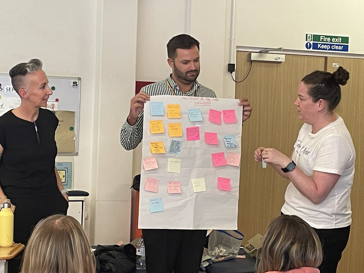 A whole hour dedicated to What Matters To You! We went through survey results &amp; then completed a post-it task  discussing how we can feel more supported, more safe, more included &amp; what we can celebrate. Results will then be implemented into our Improvement Plan.

#AnnualAwayDay