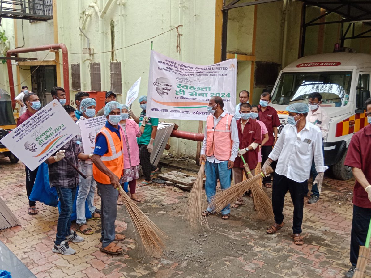 Mpf_Avnl's tweet photo. "#SHS24 Initiative: AVNL Ambarnath Conducts Health Camp for Safai Mitras

As part of the #SHS24 campaign, AVNL Ambarnath has launched a health checkup camp in association with Ullasnagar Mahanagarpalika at Govt Hospital Ullasnagar. From Sept 25, 2024, 20 Safai Mitras will undergo daily health screenings, complemented by a hospital cleanliness drive."
#SHS2024
#SanskaarSwachhata
#CleanIndia #SwachhBharat  #SwachhataHiSeva@MoHUA_India @MoJSDDWS @DARPG_GoI @AVANI_PR @sanjaydwivedi28 @PMOIndia @DefenceMinIndia @SethSanjayMP @DefProdnIndia @SpokespersonMoD @vrrambhad