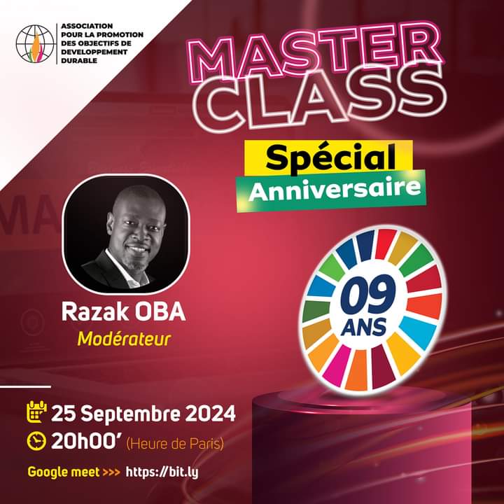 AhissouLau55715's tweet photo. #APODD de @razak_oba

17 #ChangeMakers se réunissent pour partager leurs expériences sur l'accélération de l'agenda 2030. 
🔗 Rejoignez-nous  ce mercredi 25/09/2024 à 20h ( Heure de Paris) via le lien suivant:

https://t.co/wuTGaF0qrp https://t.co/fVS5Nbw3Zd