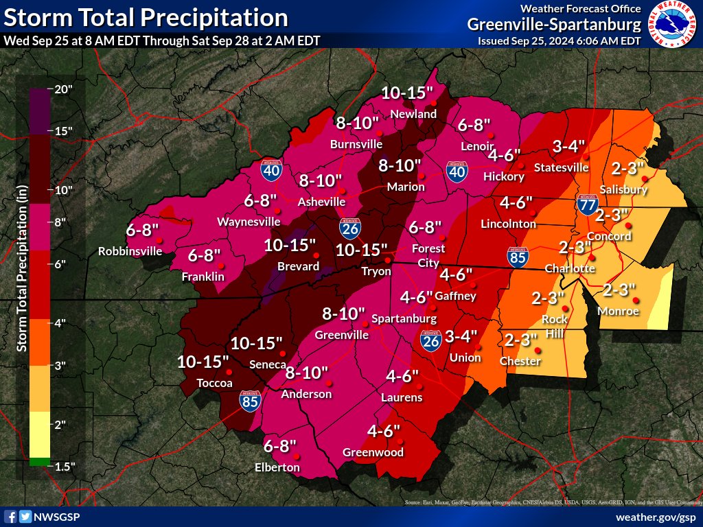 NWS GSP tweet media