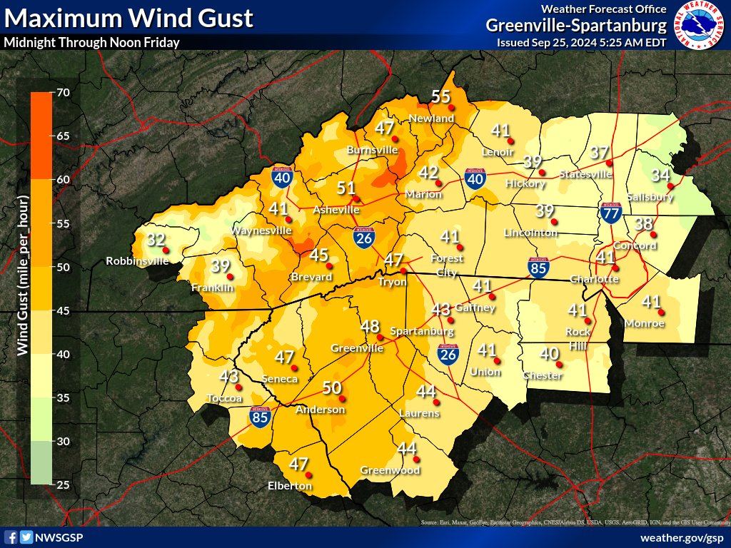 NWS GSP tweet media