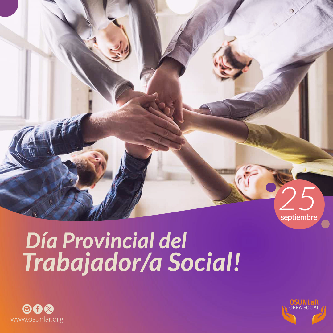 osunlar's tweet photo. 📍 25 de Septiembre - Día Provincial del Trabajador/a Social

Hoy saludamos a estos profesionales que, con empatía y dedicación, transforman realidades y acompañan a quienes más lo necesitan. 🤝

¡Gracias por su vocación y esfuerzo diario! https://t.co/9jriD357q9
